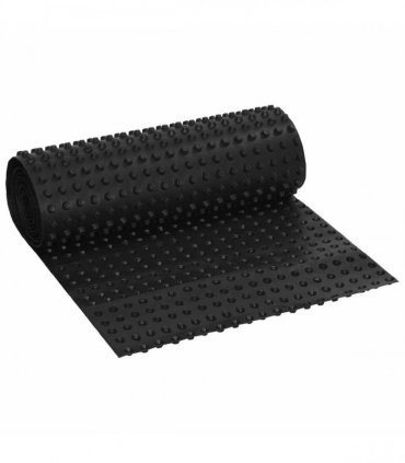 vidaXL Dimpled Drainage Sheet Black 0.5 x 20 m HDPE