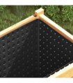 vidaXL Dimpled Drainage Sheet 2 pcs Black 1 x 20 m HDPE