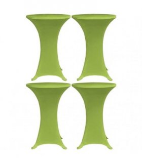 vidaXL Stretch Table Cover 4 pcs 70 cm Green