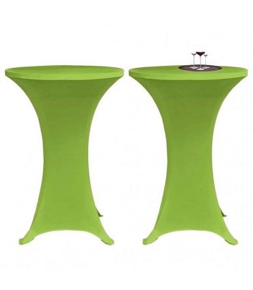 vidaXL Stretch Table Cover 4 pcs 70 cm Green