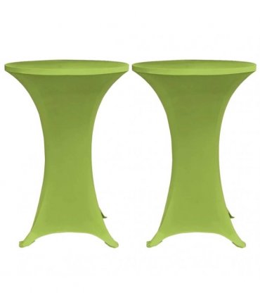 vidaXL Stretch Table Cover 4 pcs 70 cm Green