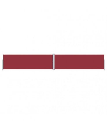 vidaXL Retractable Side Awning Red 160x1000 cm — Size: 160 x 1000 cm