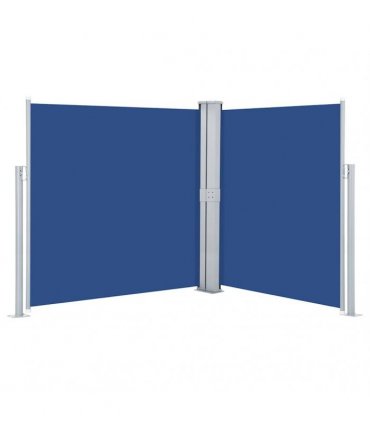 vidaXL Retractable Side Awning Blue 160x600 cm — Size: 160 x 600 cm
