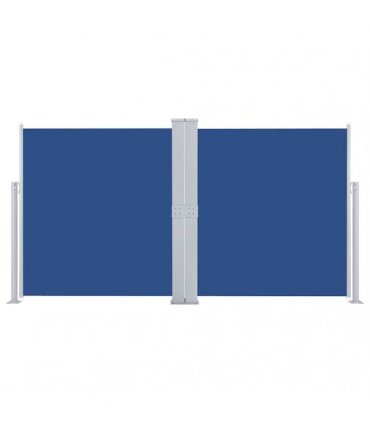 vidaXL Retractable Side Awning Blue 160x600 cm — Size: 160 x 600 cm