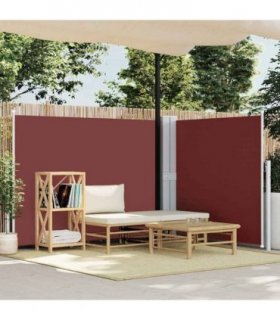 vidaXL Retractable Side Awning Brown 140x600 cm — Size: 140 x 600 cm — V0672154340