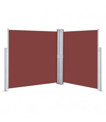 vidaXL Retractable Side Awning Brown 140x600 cm — Size: 140 x 600 cm — V0672154340