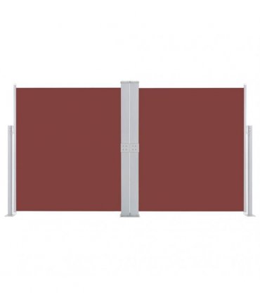 vidaXL Retractable Side Awning Brown 140x600 cm — Size: 140 x 600 cm — V0672154340