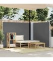 vidaXL Retractable Side Awning Anthracite 140x600 cm — Size: 140 x 600 cm — V0672154345