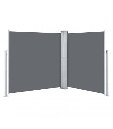 vidaXL Retractable Side Awning Anthracite 140x600 cm — Size: 140 x 600 cm — V0672154345