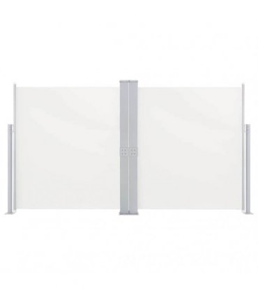 vidaXL Patio Retractable Double Side Awning 170x600 cm Cream — Size: 170 x 600 cm