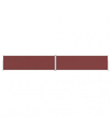 vidaXL Retractable Side Awning Brown 180x1200 cm — Size: 180 x 1200 cm