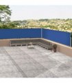 vidaXL Retractable Side Awning Blue 117x1200 cm — Size: 117 x 1200 cm