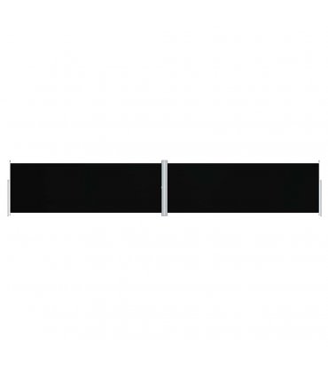 vidaXL Side Awning | Black | 100% Polyester with PU coating | Large — Size: 180 x 1000 cm