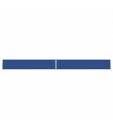 vidaXL Patio Retractable Side Awning 140x1200 cm Blue — Size: 140 x 1200 cm