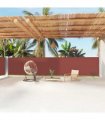 vidaXL Retractable Side Awning Brown 160x1200 cm — Size: 160 x 1200 cm — V0672154353