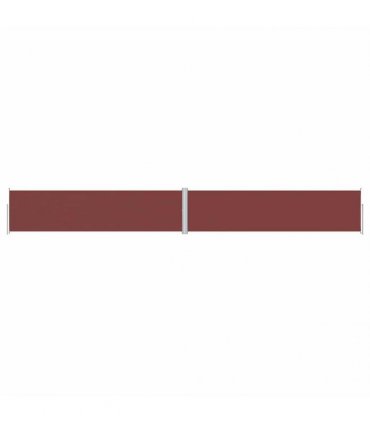vidaXL Retractable Side Awning Brown 160x1200 cm — Size: 160 x 1200 cm — V0672154353
