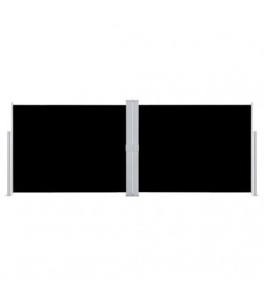vidaXL Retractable Side Awning Black 140x1000 cm — Size: 140 x 1000 cm