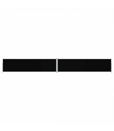 vidaXL Side Awning | Black | Polyester with PU coating, steel, aluminium — Size: 160 x 1200 cm