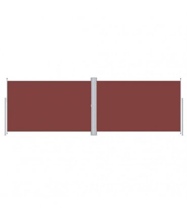vidaXL Retractable Side Awning Brown 200x600 cm — Size: 200 x 600 cm