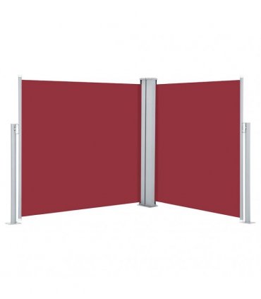 vidaXL Retractable Side Awning Red 120x600 cm — Size: 117 x 600 cm