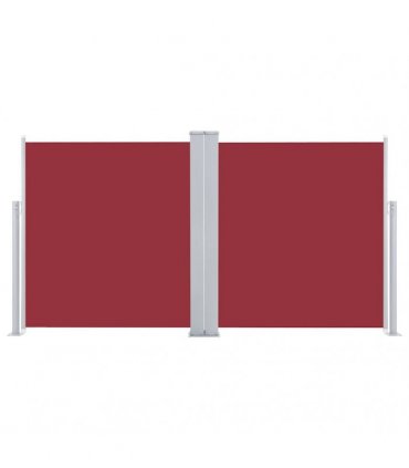 vidaXL Retractable Side Awning Red 120x600 cm — Size: 117 x 600 cm