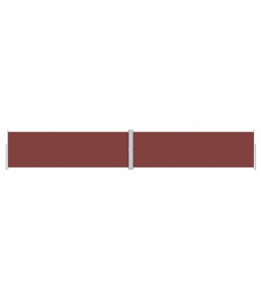 vidaXL Retractable Side Awning Brown 160x1000 cm — Size: 160 x 1000 cm