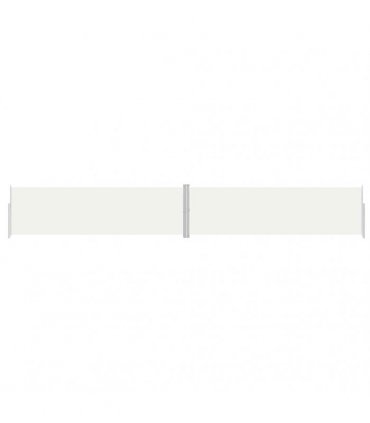 vidaXL Retractable Side Awning Cream 180x1200 cm — Size: 180 x 1200 cm — V0672154361