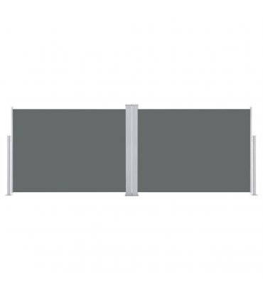 vidaXL Retractable Side Awning Anthracite 120x1000 cm — Size: 117 x 1000 cm