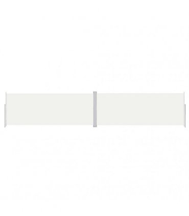 vidaXL Retractable Side Awning Cream 200x1000 cm — Size: 200 x 1000 cm