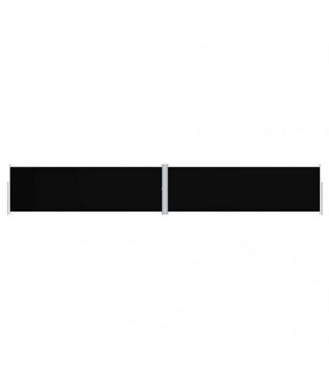 vidaXL Side Awning | Black | Polyester with PU coating, Steel, Aluminium — Size: 160 x 1000 cm