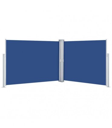 vidaXL Retractable Side Awning Blue 140x1000 cm — Size: 140 x 1000 cm