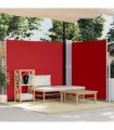 vidaXL Retractable Side Awning Red 180x600 cm — Size: 180 x 600 cm
