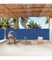 vidaXL Retractable Side Awning Blue 160x1000 cm — Size: 160 x 1000 cm