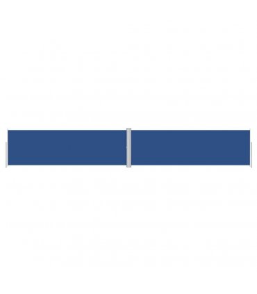 vidaXL Retractable Side Awning Blue 160x1000 cm — Size: 160 x 1000 cm