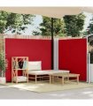 vidaXL Retractable Side Awning Red 140x600 cm — Size: 140 x 600 cm