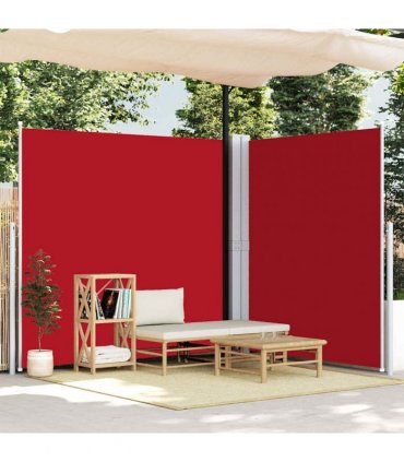 vidaXL Retractable Side Awning Red 220x600 cm — Size: 220 x 600 cm