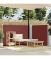 vidaXL Retractable Side Awning Brown 120x1000 cm — Size: 117 x 1000 cm