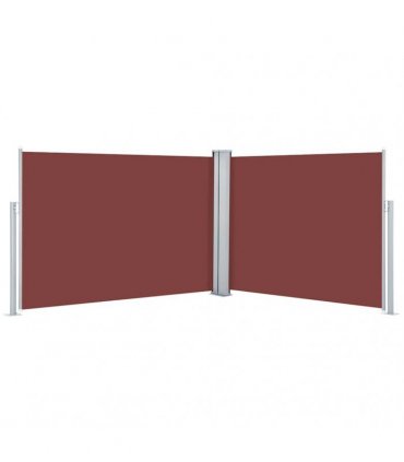vidaXL Retractable Side Awning Brown 120x1000 cm — Size: 117 x 1000 cm