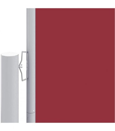 vidaXL Retractable Side Awning Red 160x1200 cm — Size: 160 x 1200 cm