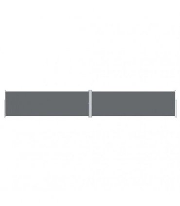 vidaXL Retractable Side Awning Anthracite 160x1000 cm — Size: 160 x 1000 cm — V0672154401