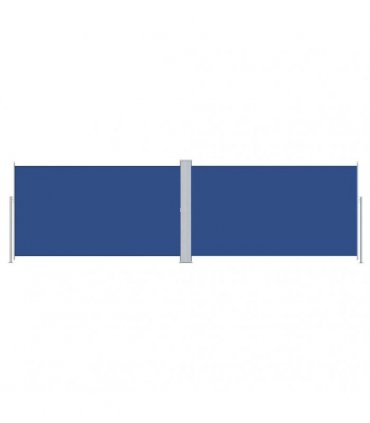 vidaXL Retractable Side Awning Blue 180x600 cm — Size: 180 x 600 cm