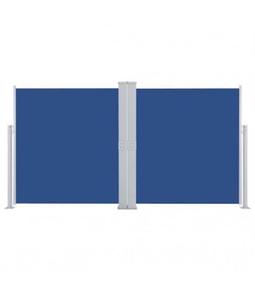 vidaXL Retractable Side Awning Blue 140x600 cm — Size: 140 x 600 cm
