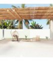 vidaXL Retractable Side Awning Cream 160x1200 cm — Size: 160 x 1200 cm — V0672154406