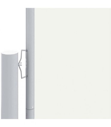 vidaXL Retractable Side Awning Cream 160x1200 cm — Size: 160 x 1200 cm — V0672154406