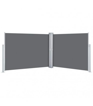 vidaXL Retractable Side Awning Anthracite 140x1000 cm — Size: 140 x 1000 cm — V0672154408