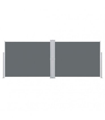 vidaXL Retractable Side Awning Anthracite 140x1000 cm — Size: 140 x 1000 cm — V0672154408