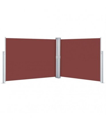 vidaXL Retractable Side Awning Brown 140x1000 cm — Size: 140 x 1000 cm — V0672154410