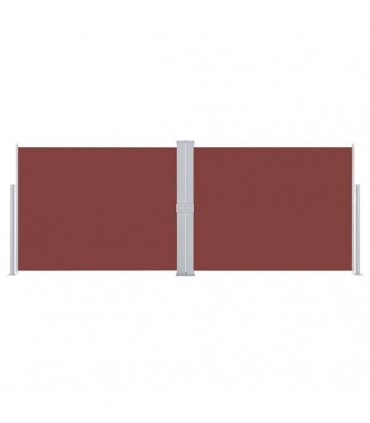 vidaXL Retractable Side Awning Brown 140x1000 cm — Size: 140 x 1000 cm — V0672154410