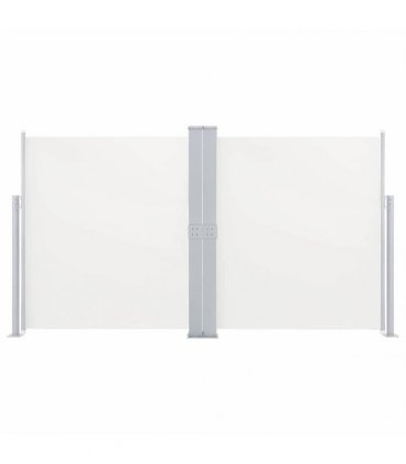 vidaXL Retractable Side Awning Cream 140x600 cm — Size: 140 x 600 cm — V0672154414
