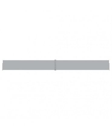 vidaXL Patio Retractable Side Awning 140x1200 cm Anthracite — Size: 140 x 1200 cm